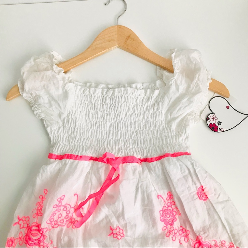 Summer Dress Embroidered Flowers